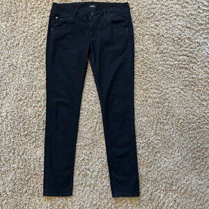 HUDSON Collin Flap Pocket Skinny Jeans in Black Women's Size 29 Great Condition